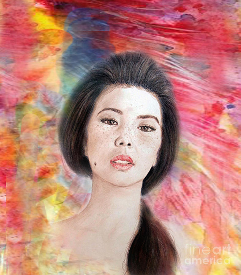 Lucy Liu Digital Art - Asian Beauty III by Jim Fitzpatrick