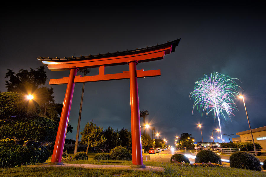 Asian Fireworks Photograph by John Swartz