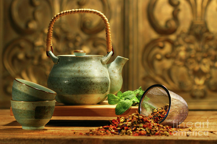 Tea Photograph - Asian herb tea by Sandra Cunningham
