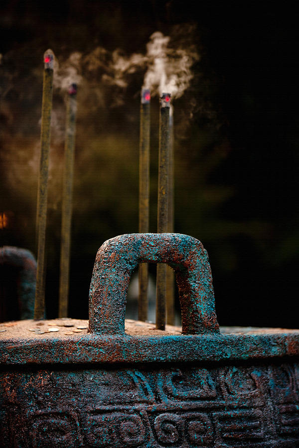 Asian Incense Burner Photograph by Art Block Collections