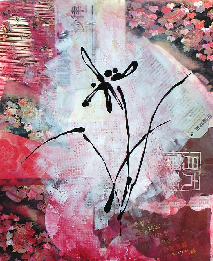 Asian Orchid Painting by Louise Adams