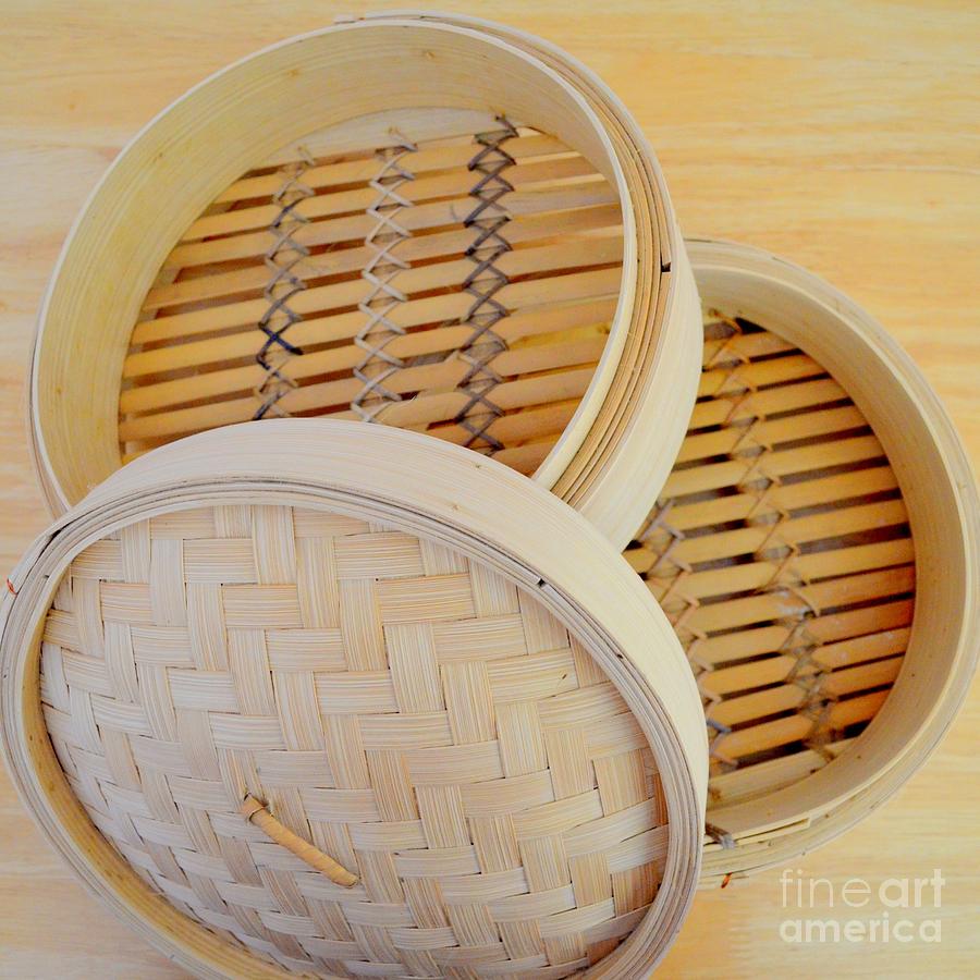 Basket Photograph - Asian Steamer Basket by Mary Deal