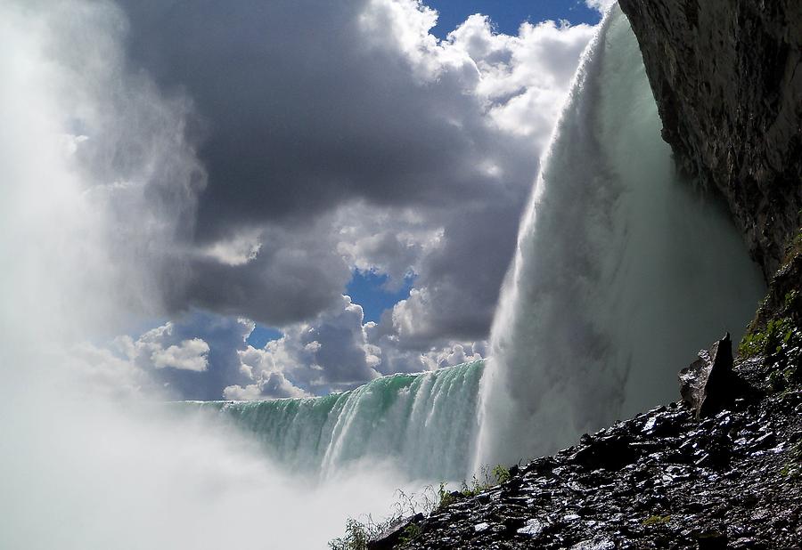 Fall Photograph - Aside Horseshoe Falls by Katie Beougher