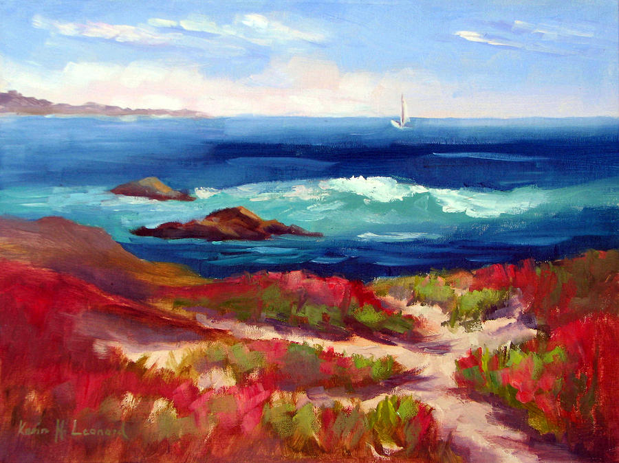 Asilomar Beach Spring Morning Painting