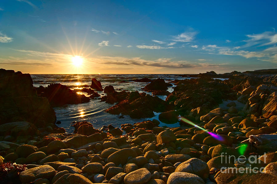 Sunset Photograph - Asilomar Sunset - Monterey Bay by Jamie Pham