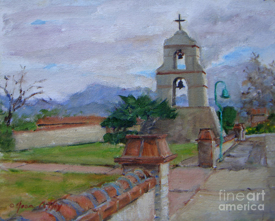 Asistencia On A Cloudy Day Painting by Joan Coffey