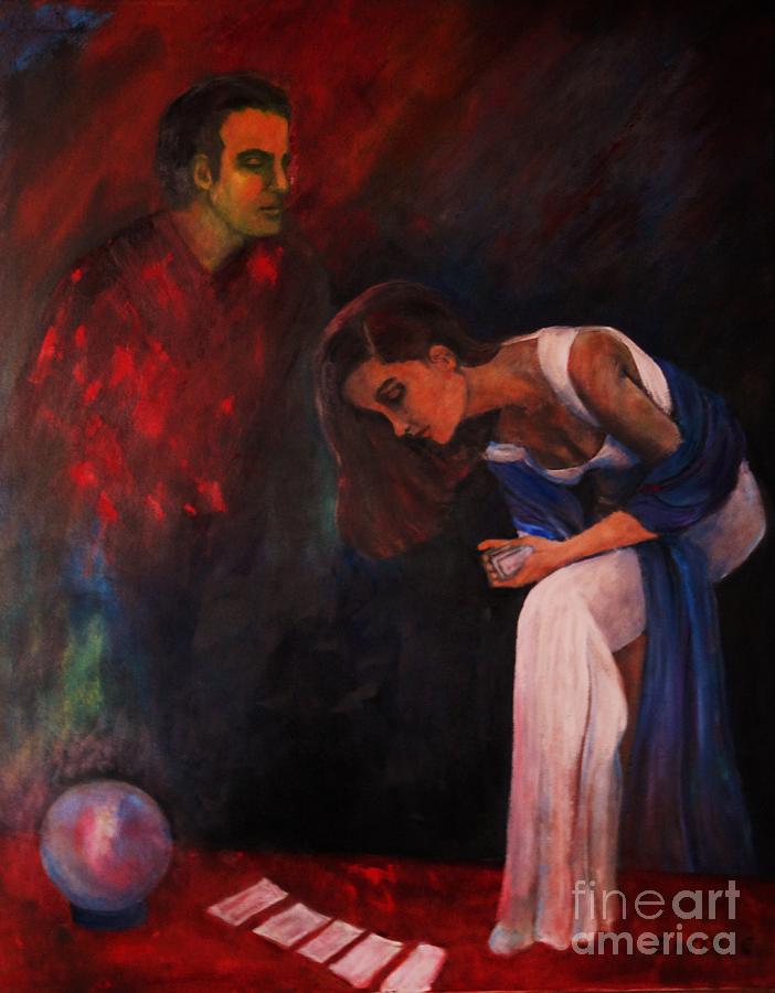 Fortune Telling Painting - Asking The Fate by Dagmar Helbig