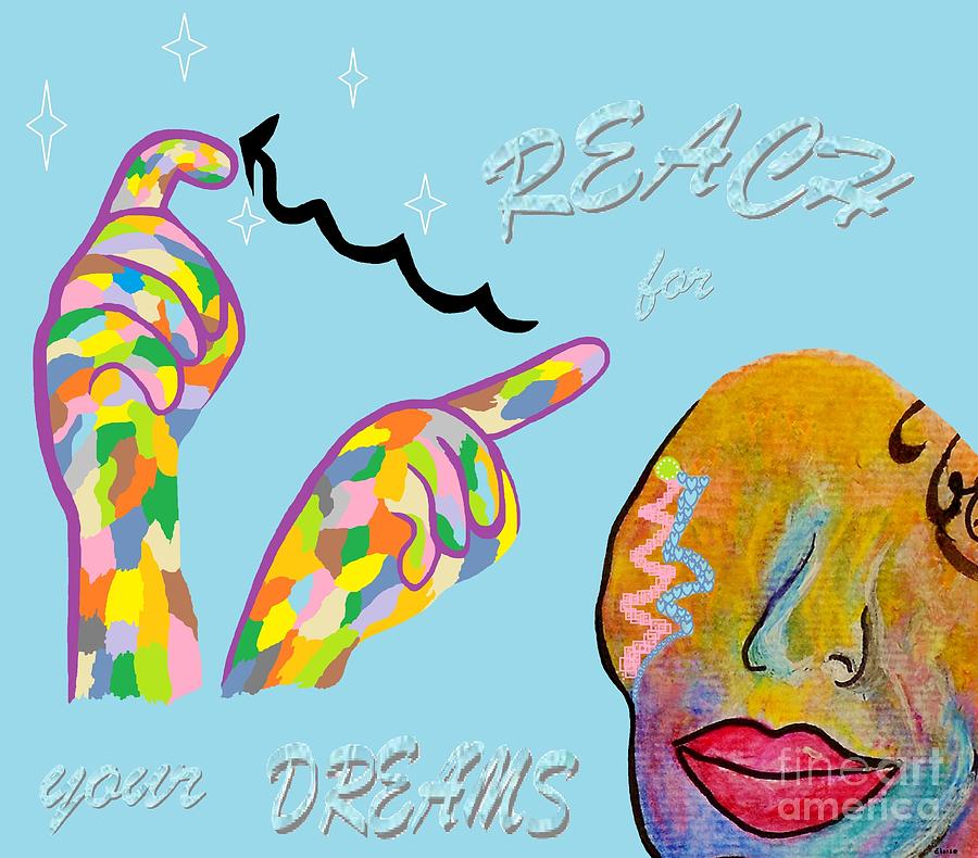 American Sign Language Reach For Your Dreams Painting