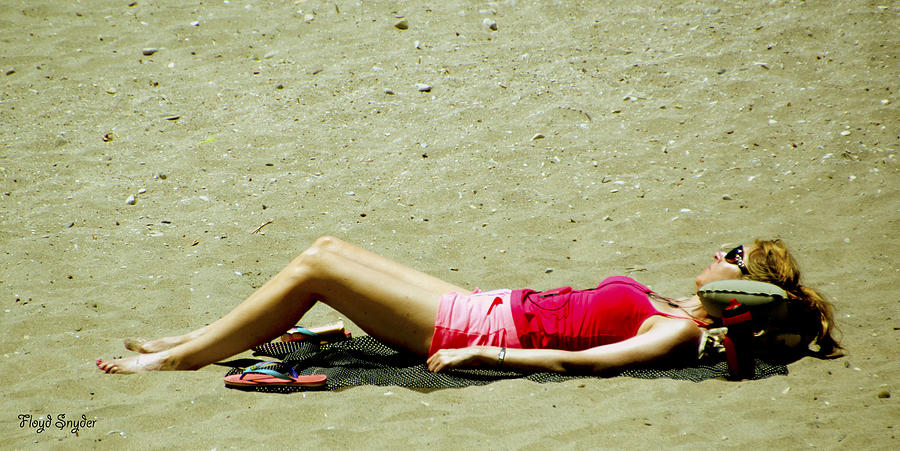 Asleep At The Beach 2 Photograph by Floyd Snyder