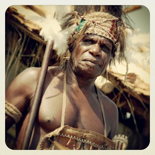 Tribe Photograph - Asmat Tribe Warrior #asmat #indonesia by Dani Daniar