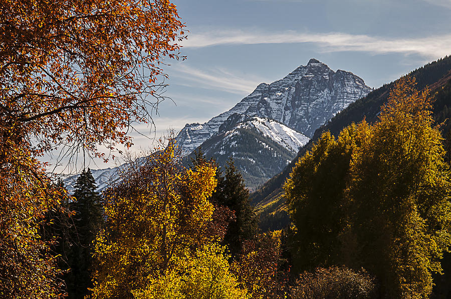 Aspen and Mountains 2 Photograph by Lee Kirchhevel