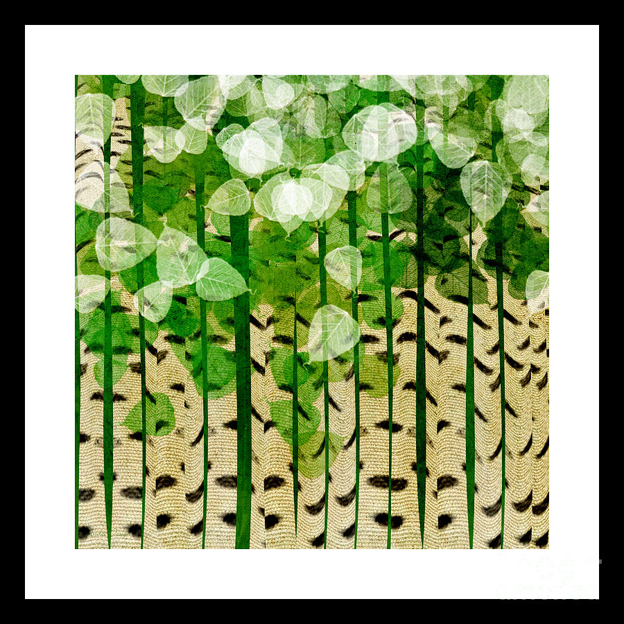 Aspen Colorado Abstract Square 2 Digital Art by Andee Design