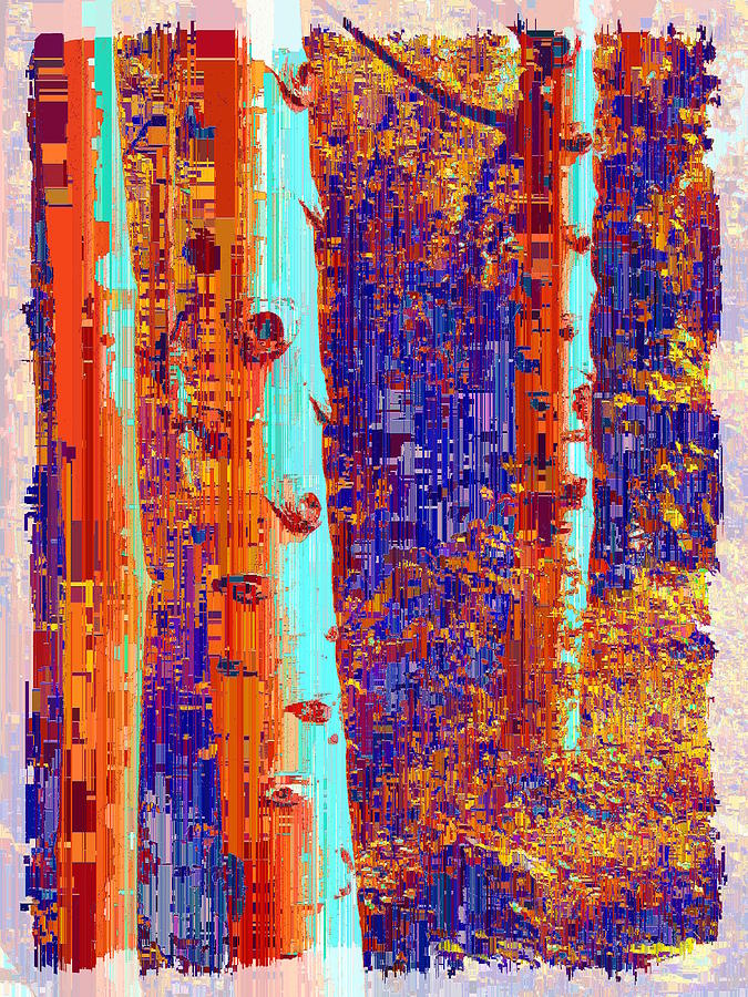 Aspen Grove 7 Digital Art by Tim Allen