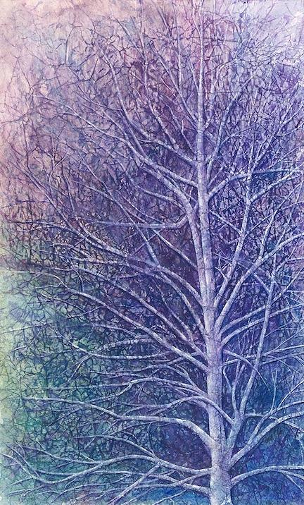 Tree Painting - Aspen Memories IV by Karla Horst