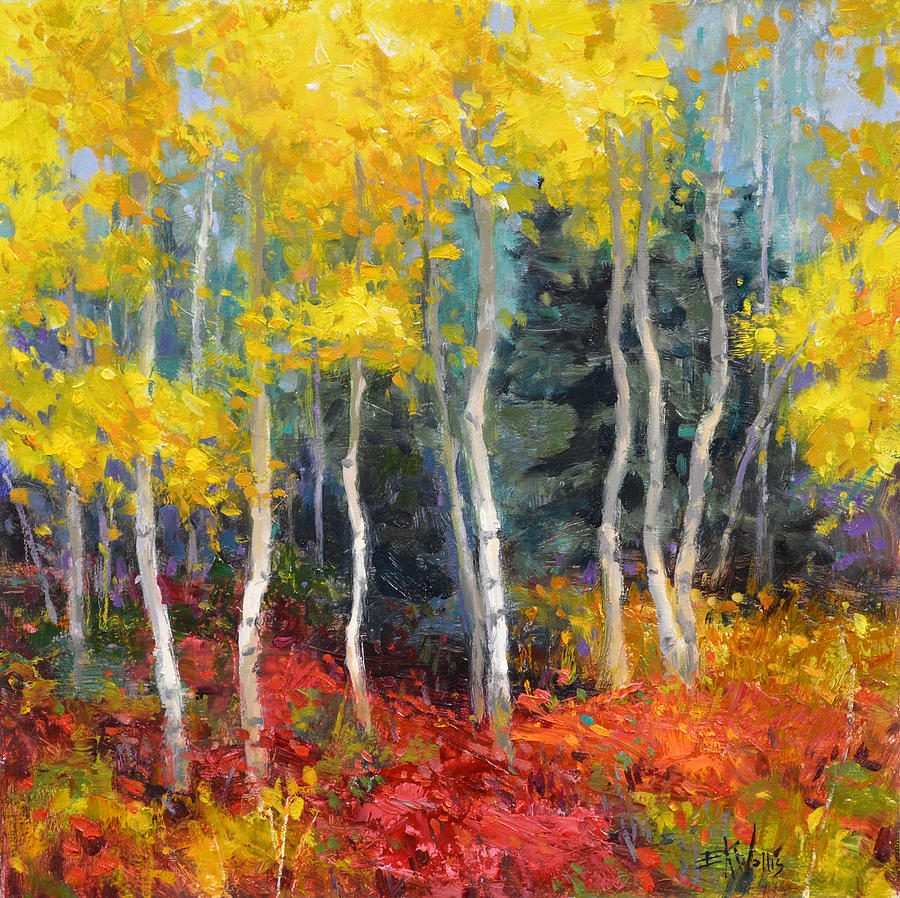 Aspen No.2 Painting by Eric Wallis - Fine Art America