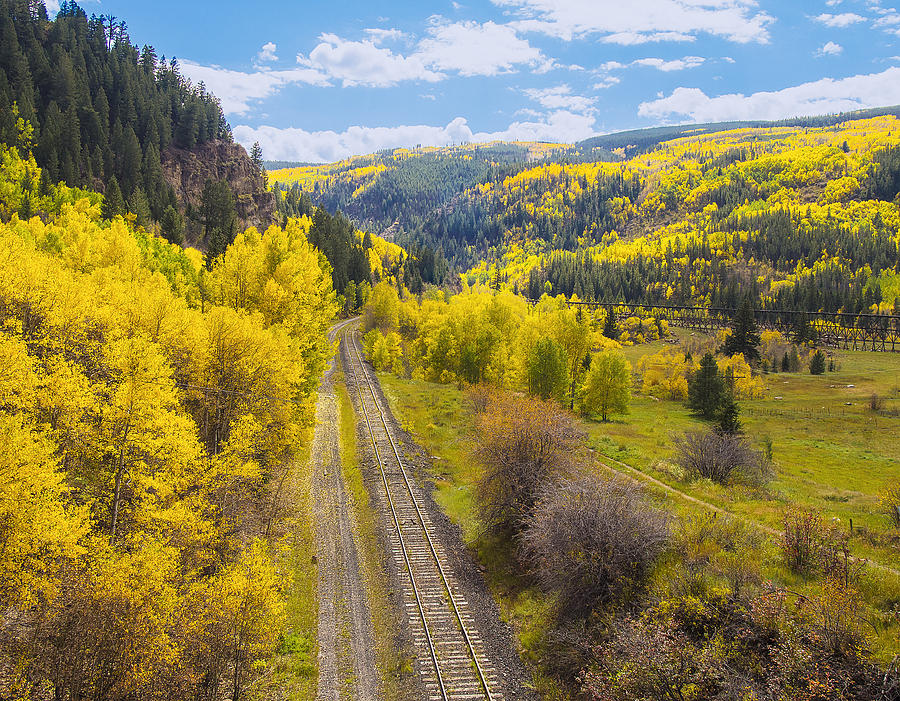 Aspen rails Photograph by Lowell Monke Pixels