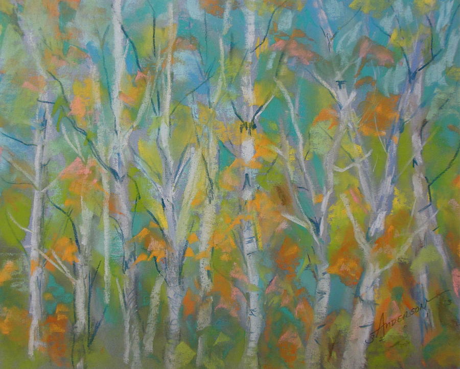 Landscape Pastel - Aspen by Sherri Anderson Landscape Pastel - Aspen by Sherri Anderson