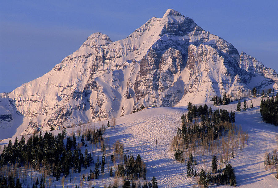 Winter Photograph - Aspen Ski Resort, Colorado, Usa by Peter McBride