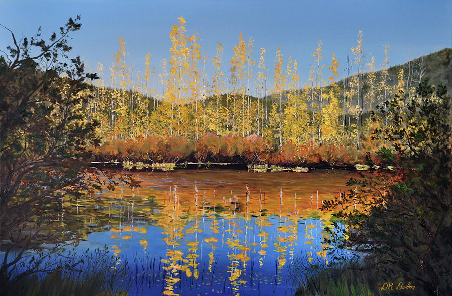Fall Painting - Aspen Song by Donald Britton