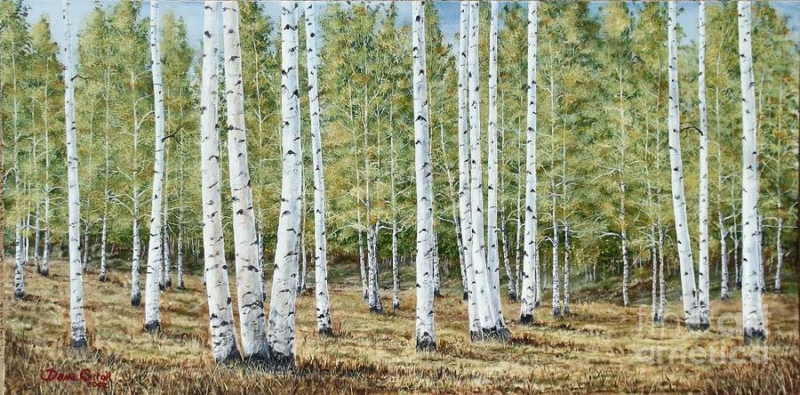 Aspen Painting - Aspen South Saddle Blue Mtn 24 x 48 by Dana Carroll Aspen Painting - Aspen South Saddle Blue Mtn 24 x 48 by Dana Carroll