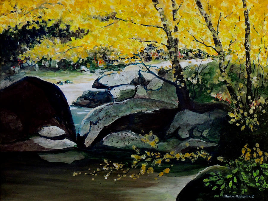 Aspen Stream Painting by Jgyoungmd Aka John G Young MD
