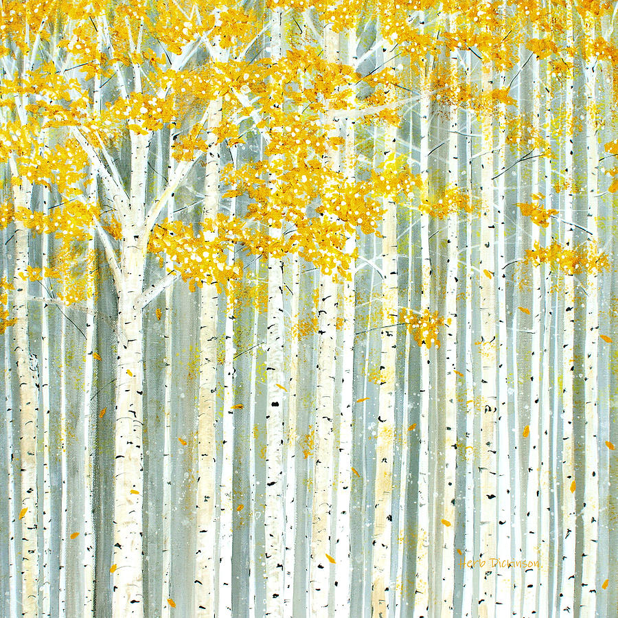 Aspen World Painting by Herb Dickinson