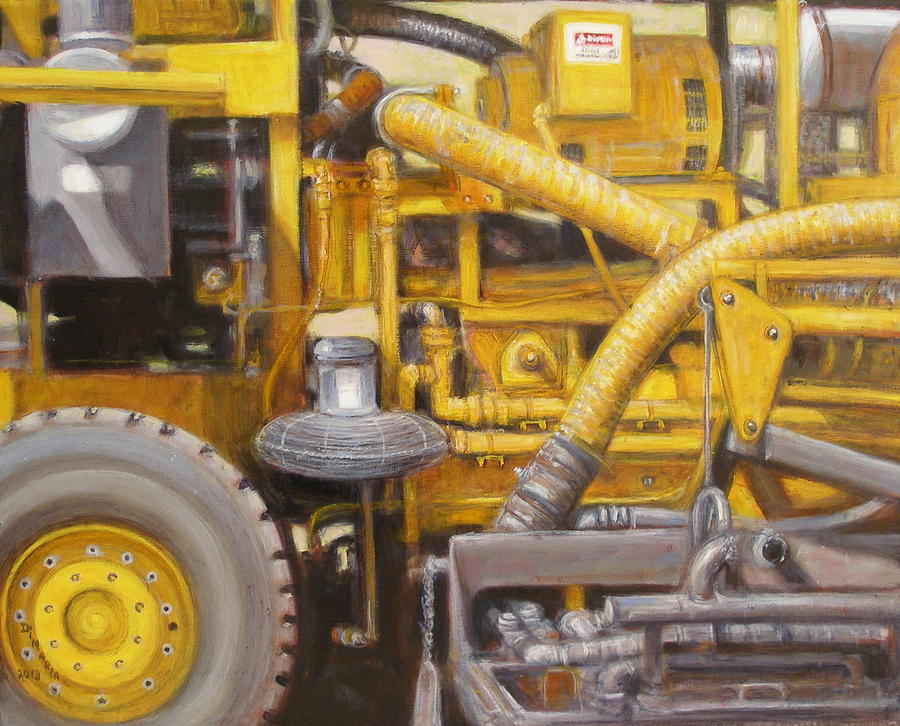 Asphalt Paving Equipment Painting by Donelli  DiMaria