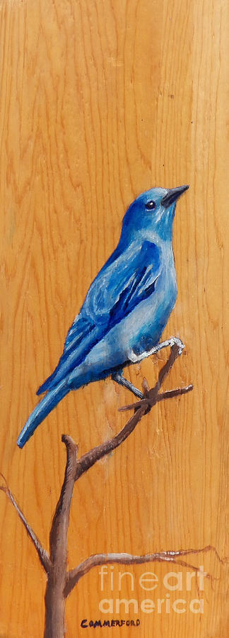Bluebird Painting - Aspire by Brian  Commerford