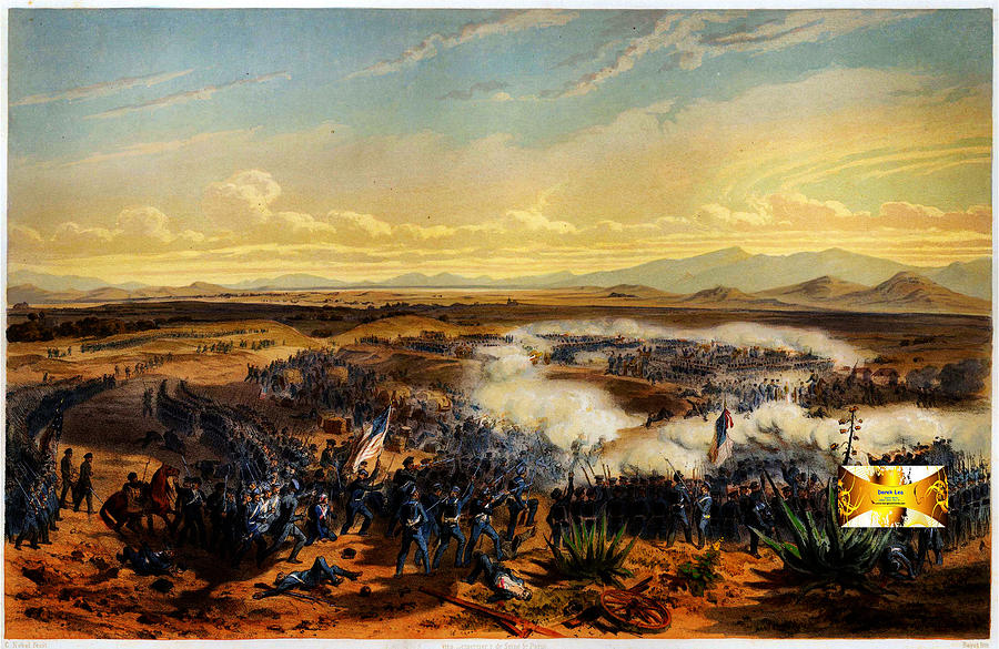 Assault of Contreras 1851 Painting by MotionAge Designs - Fine Art America