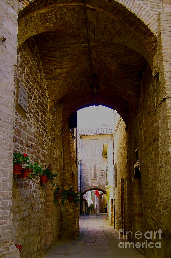 Assisi Walkway Photograph by Debby Pueschel