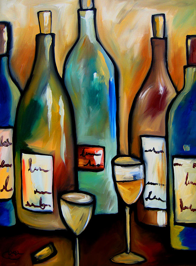 Assorted Spirits Painting by Tom Fedro