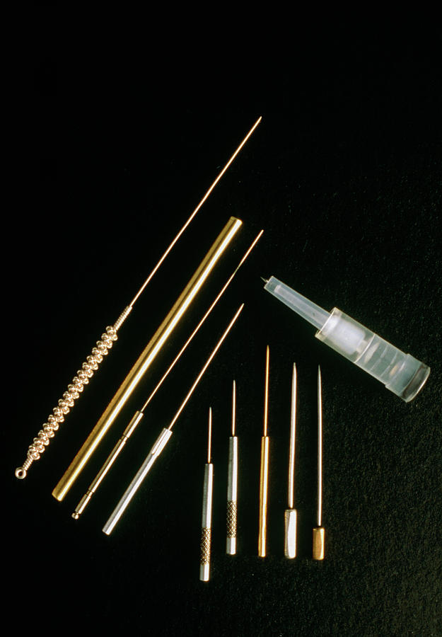 Assortment Of Acupuncture Needles Photograph by Paul Biddle & Tim Malyon/science Photo Library