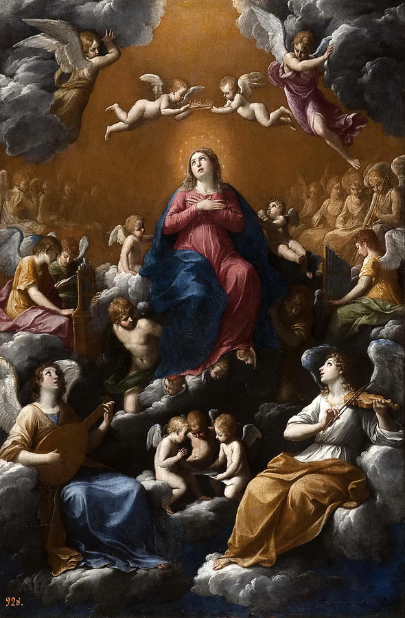 Assumption and Coronation of the Virgin Painting by Guido Reni