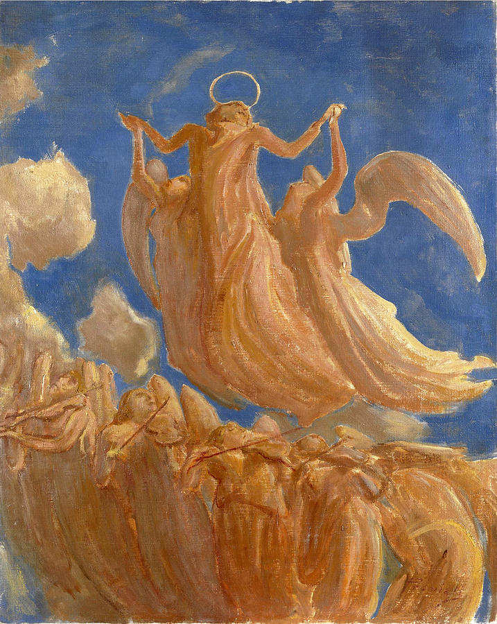 Assumption Painting by Gaetano Previati