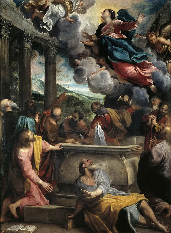 Assumption of Mary Painting by Annibale Carracci