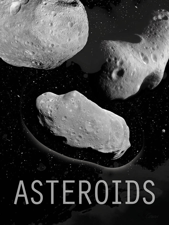 Asteroids Digital Art