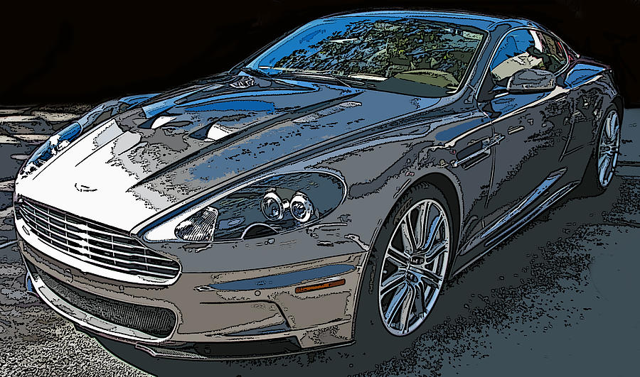 Aston Martin DB S Coupe 3/4 Front View Photograph by Samuel Sheats