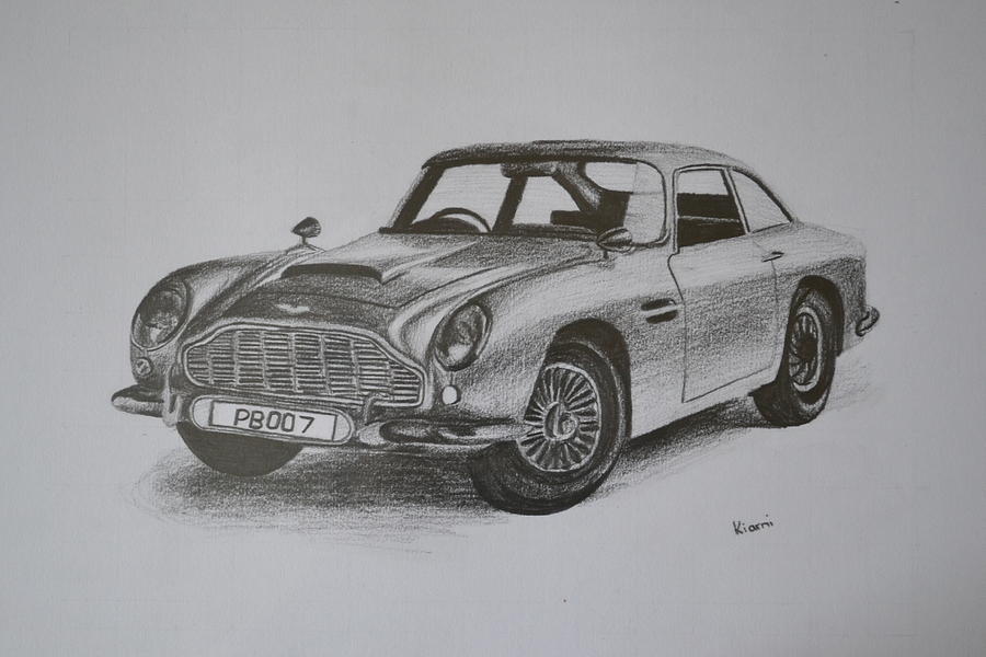 aston martin db5 drawing