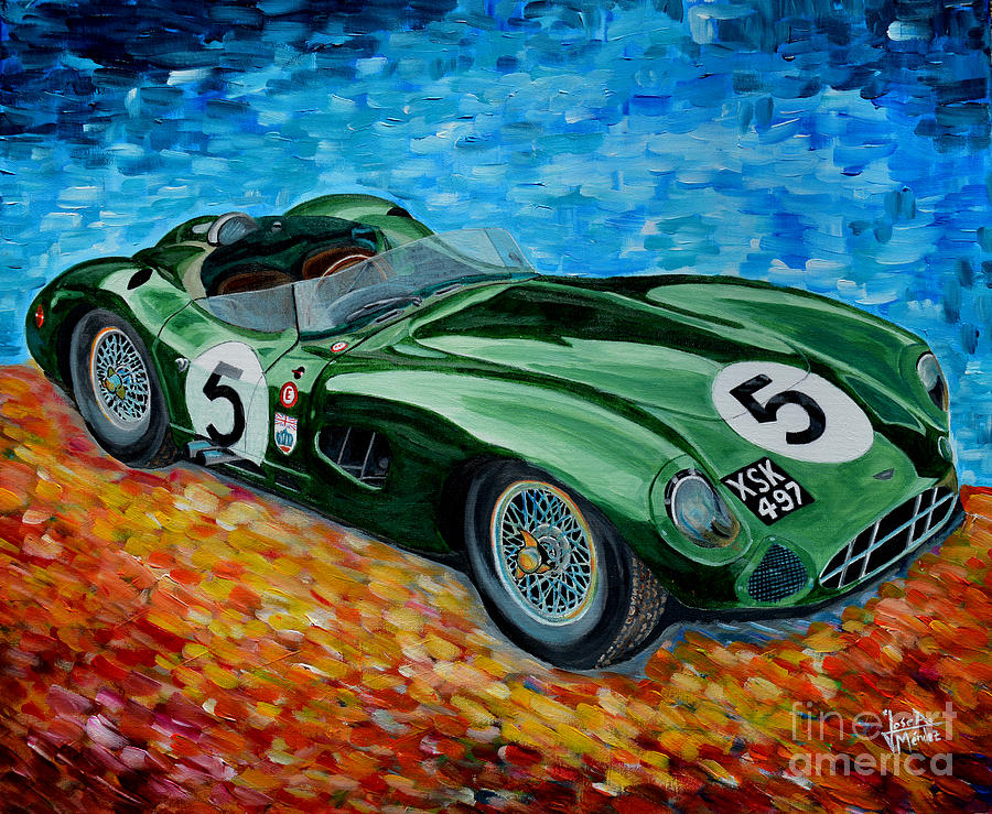 Aston Martin DBR1 Painting by Jose Antonio Mendez - Fine Art America