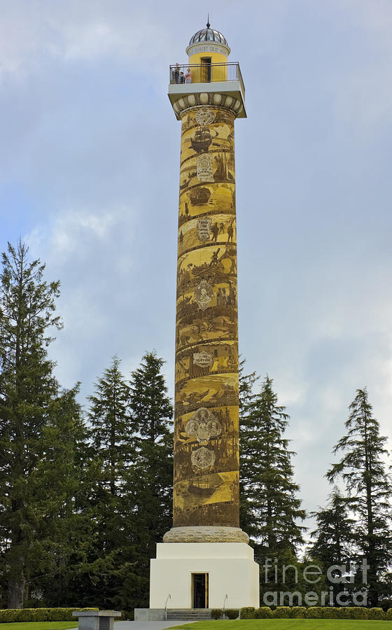 Astoria Column, Oregon Photograph by Richard and Ellen Thane