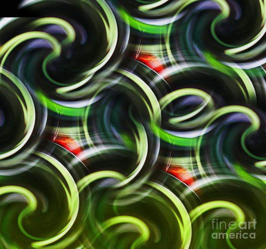 Astract -  Loop D Loop - Luther Fine Art Digital Art by Luther Fine Art