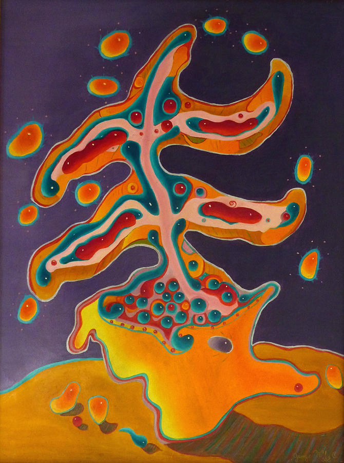 Astral plant Painting by George Tuffy