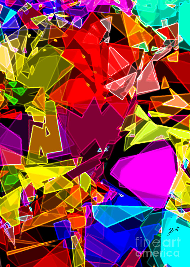 Astratto - Abstract 53 Digital Art by Ze  Di