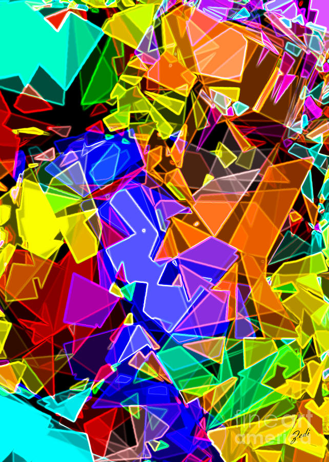 Astratto - Abstract 54 Digital Art by Ze  Di