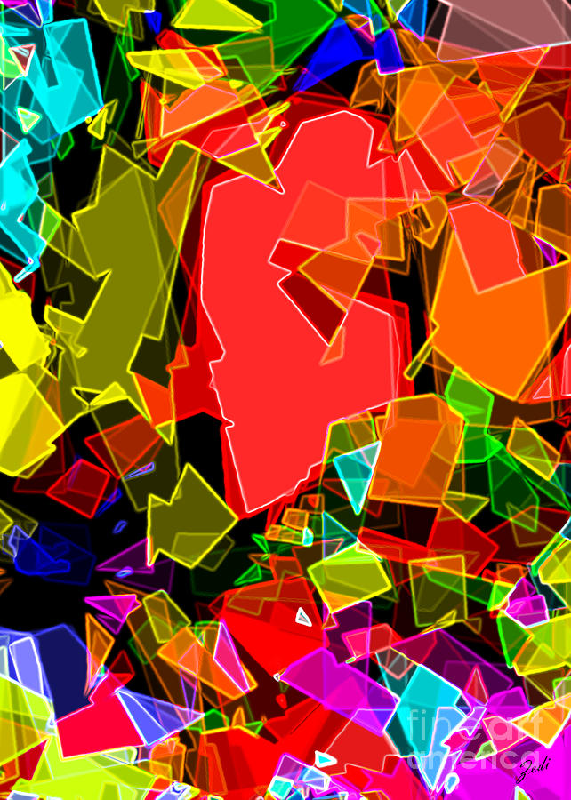 Astratto - Abstract 56 Digital Art by Ze  Di