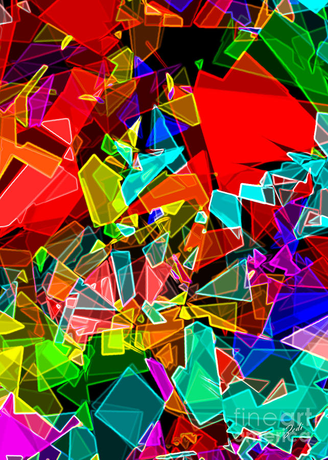Astratto - Abstract 57 Digital Art by Ze  Di