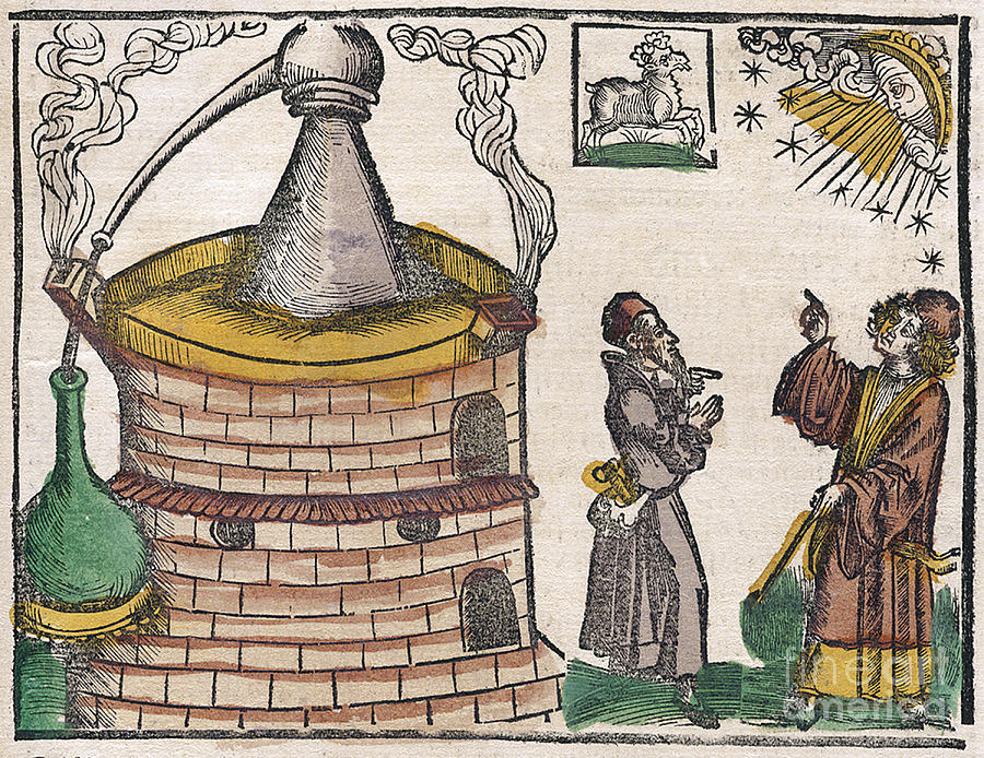 Astrological Influence On Alchemy 1512 Photograph by Science Source