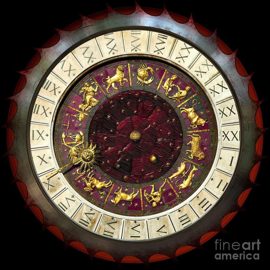 Sign Digital Art - Astrological or Zodiac Mandala by Liane Wright