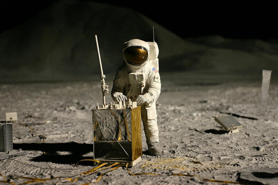 Astronaut On The Moon Photograph by Boxster