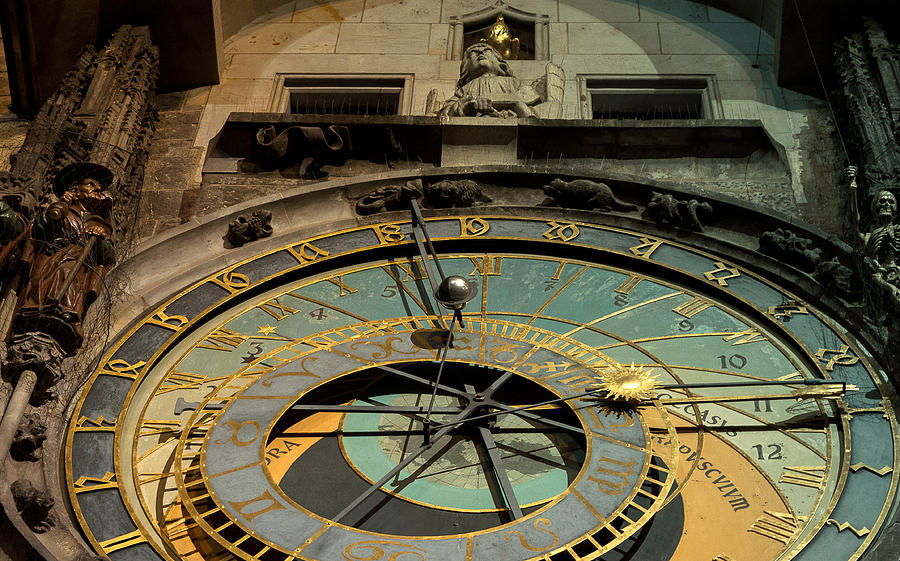 Astronomical clock Photograph by Sergey Simanovsky